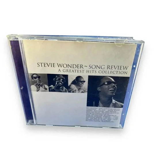 Music CD Stevie Wonder  Song Review A Greatest Hits Collection 1996 Motown Rec - Picture 1 of 5